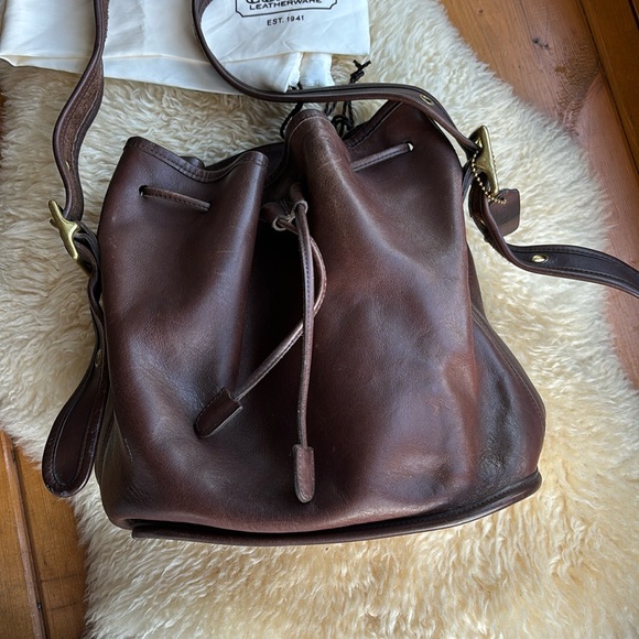 Vintage Coach Legacy Drawstring Bucket Crossbody - Picture 2 of 15